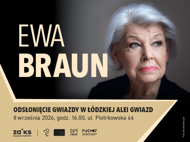 Ewa Braun w Łódzkiej Alei Gwiazd
