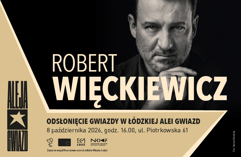 Robert Więckiewicz w Łódzkiej Alei Gwiazd Robert Więckiewicz w Łódzkiej Alei Gwiazd