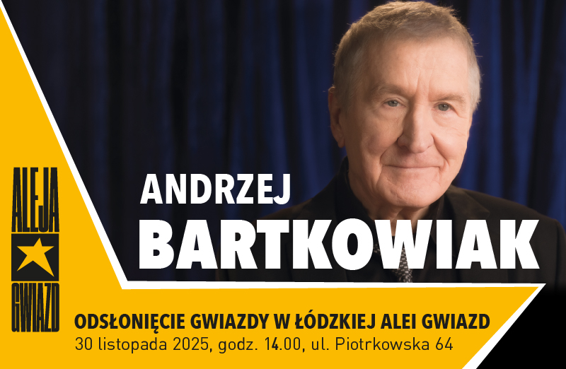 Andrzej Bartkowiak w Łódzkiej Alei Gwiazd
