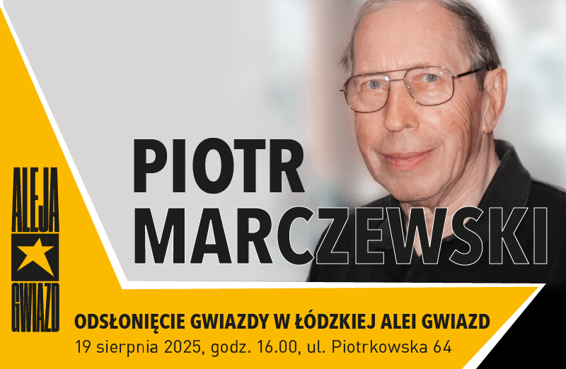 Piotr Marczewski w Łódzkiej Alei Gwiazd